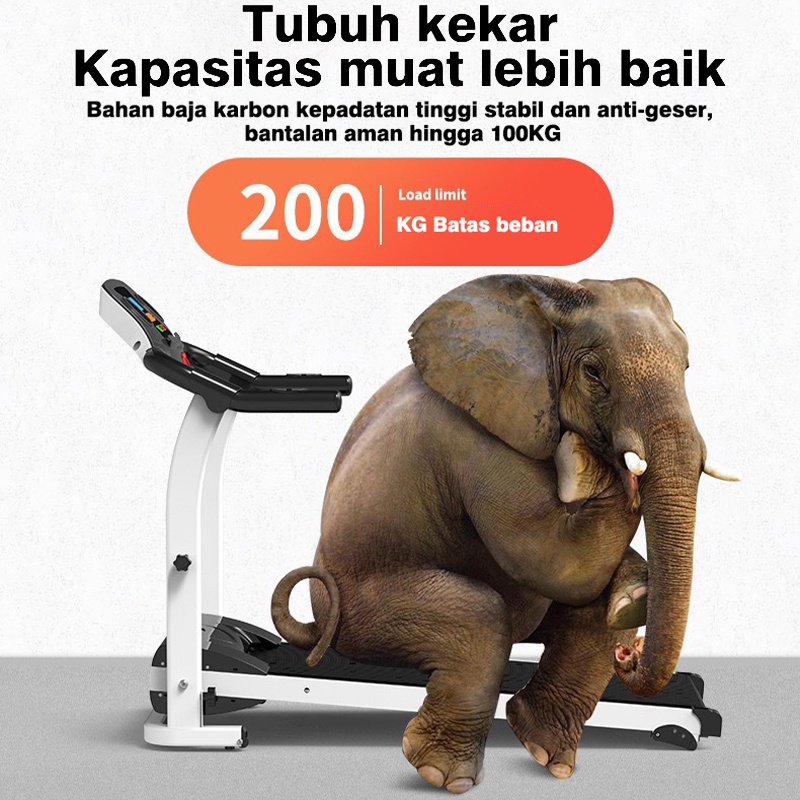 eBuy Treadmill Elektrik Tredmil Listrik 2.0 HP Mesin Alat Lari Olahraga Gym Fitness Cardio M5