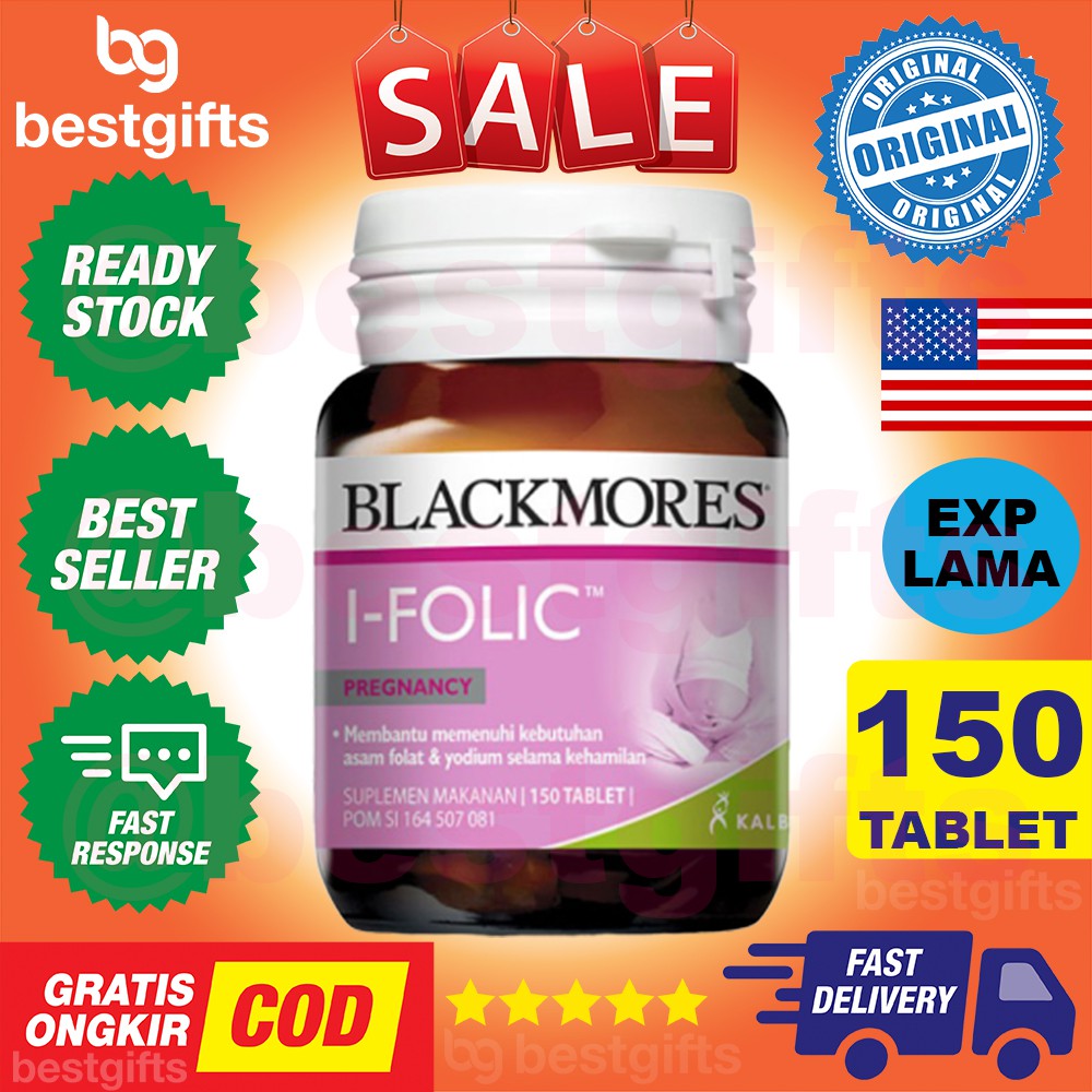 BLACKMORES I-FOLIC I FOLIC IFOLIC SUPLEMEN VITAMIN PREGNANCY PROGRAM IBU HAMIL - 150 TABLET