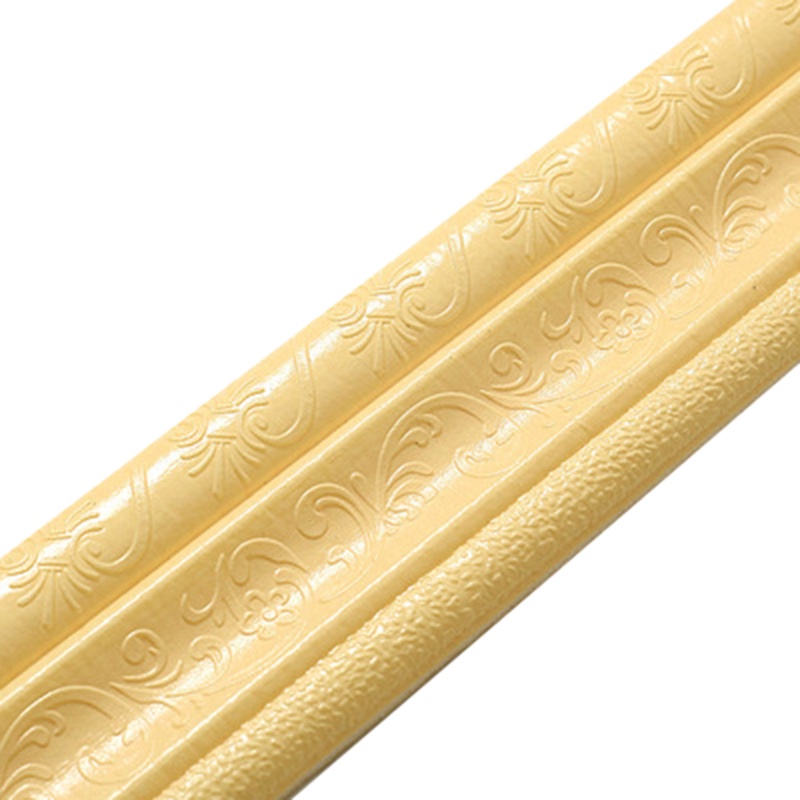 [COD] List Wallpaper Dinding Stiker Border Wallfoam 3D Sticker Dekorasi Kamar Rumah Murah [Seri T]-CREAM -