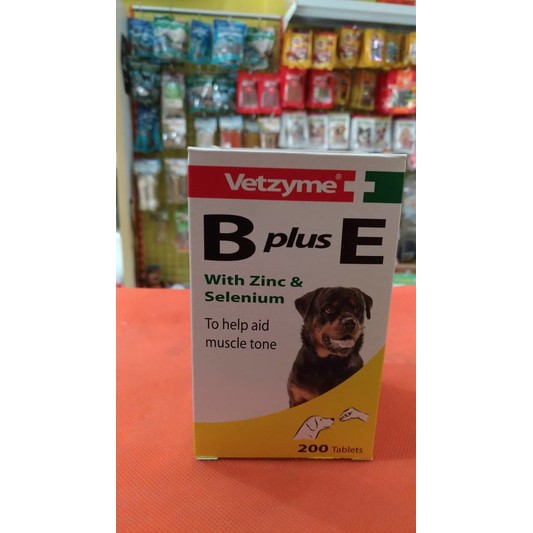 Vetzyme b plus e 200 tbl made in uk multivit with zinc n selenium