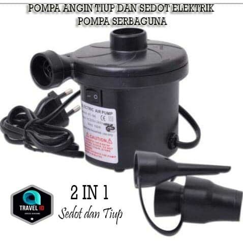 POMPA  ANGIN LISTRIK ELEKTRIK TIUP VACUUM BAG KOLAM KASUR SOFA ANGIN HT-196