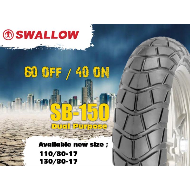 Saumotor Ban Luar Swallow Sb150 Dual Purpose Ring 17 Tubeles