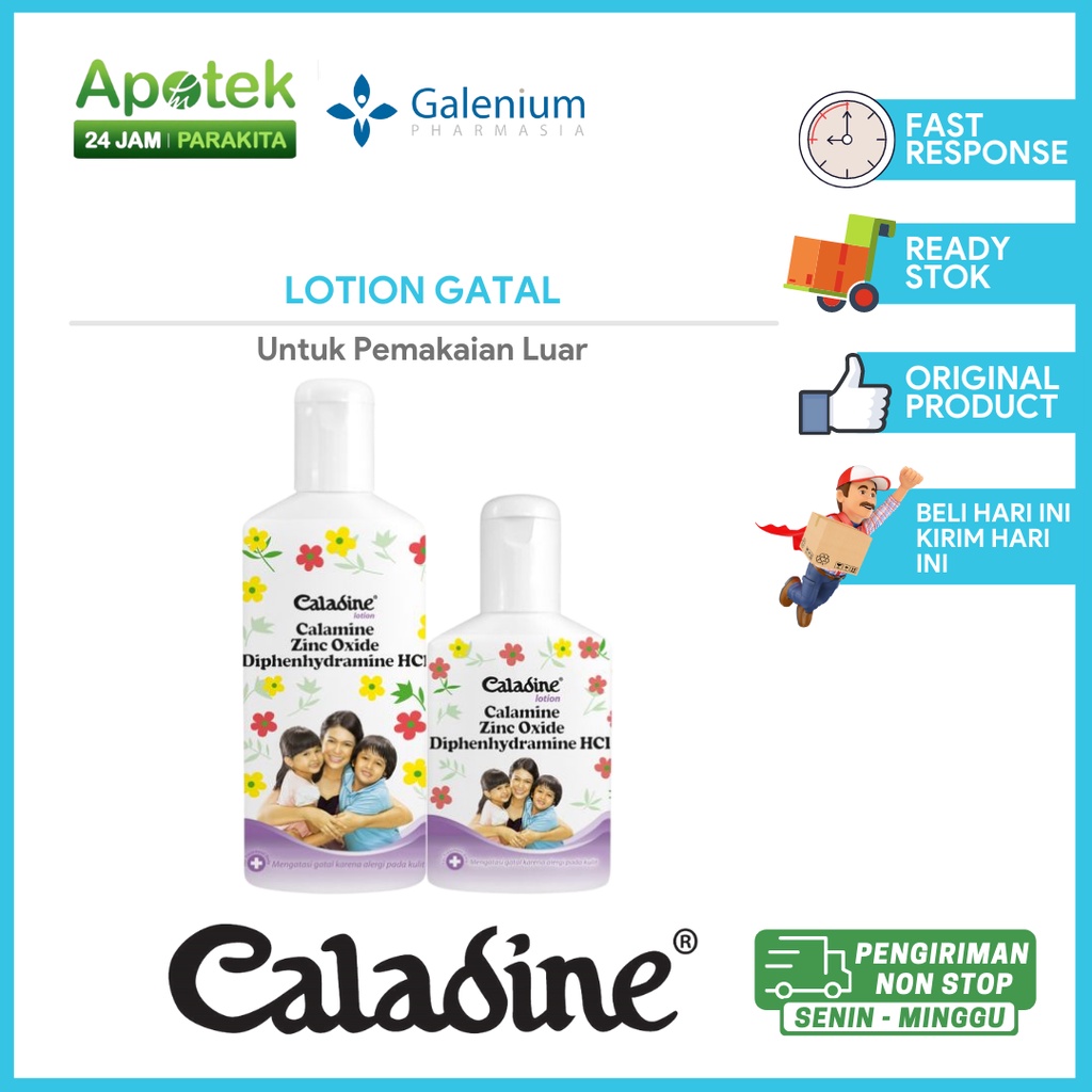 Caladine Lotion/Cair untuk mengatasi rasa gatal di kulit akibat biang keringat dan gigitan serangga