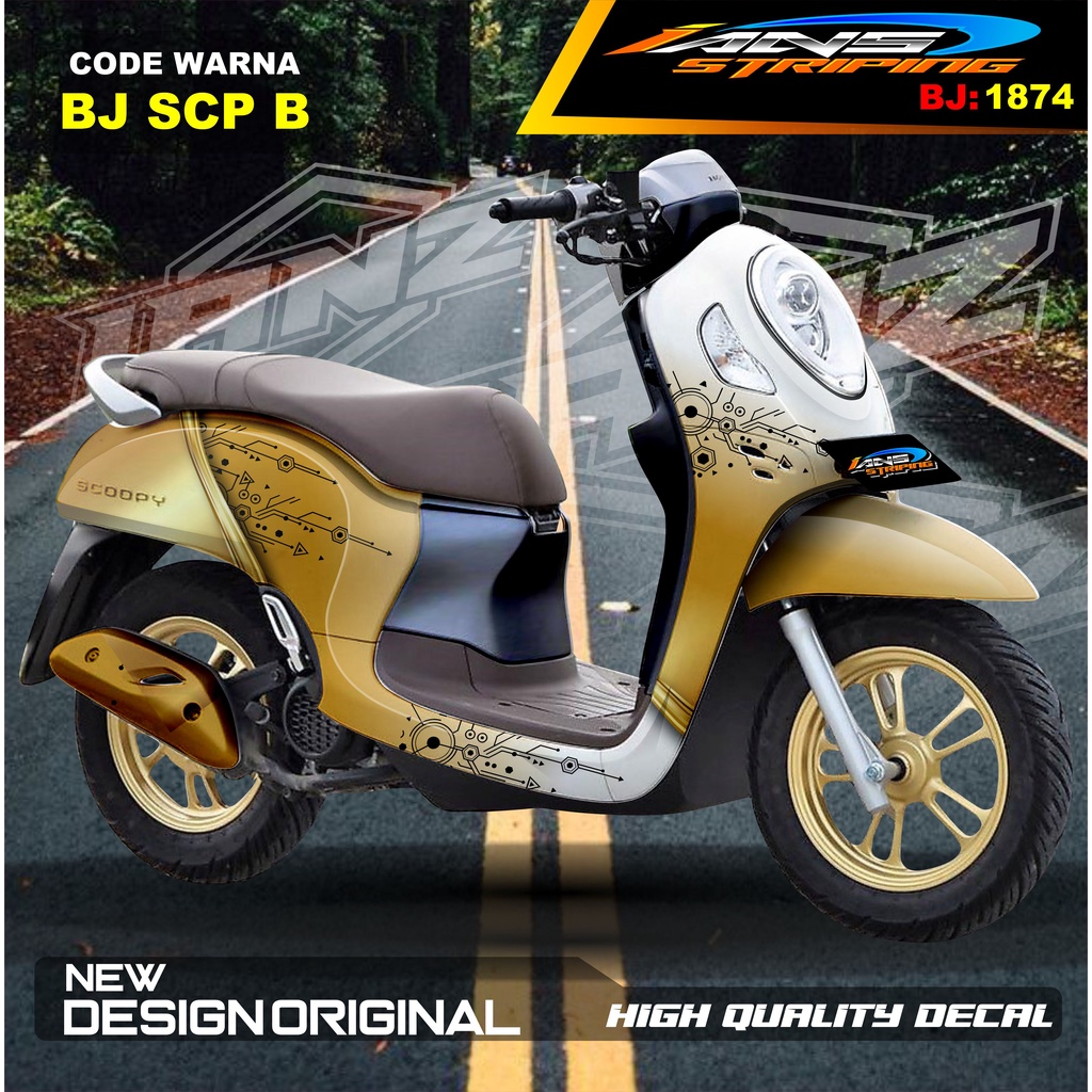 VARIASI STICKER FULL BODY SCOOPY / STICKER ALL NEW SCOOPY / STIKER FULL BODY SCOOPY TERMURAH / STIKER MOTOR SCOOPY / STIKER MOTOR