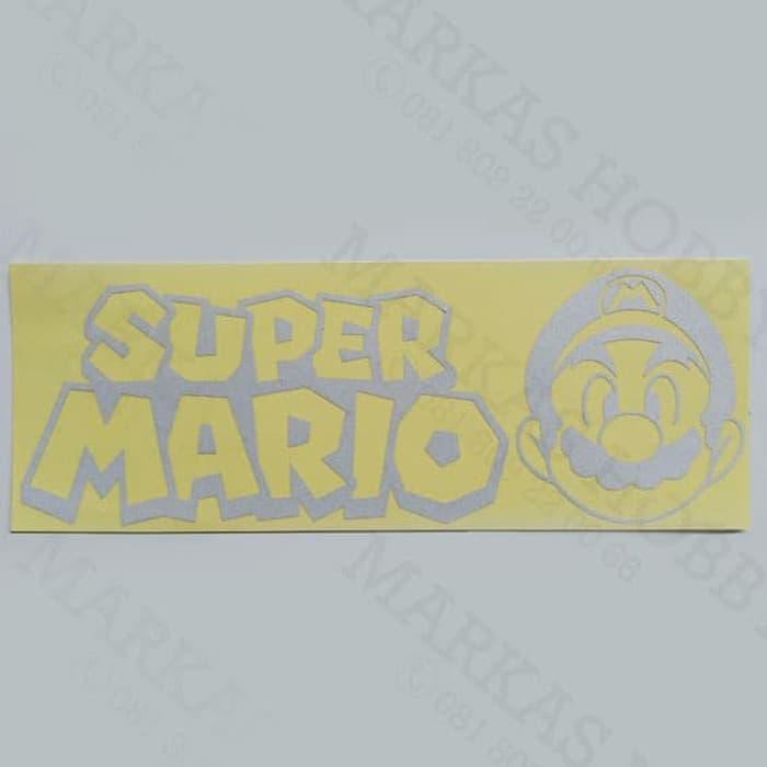 

Stiker / Sticker Super Mario White Text Title