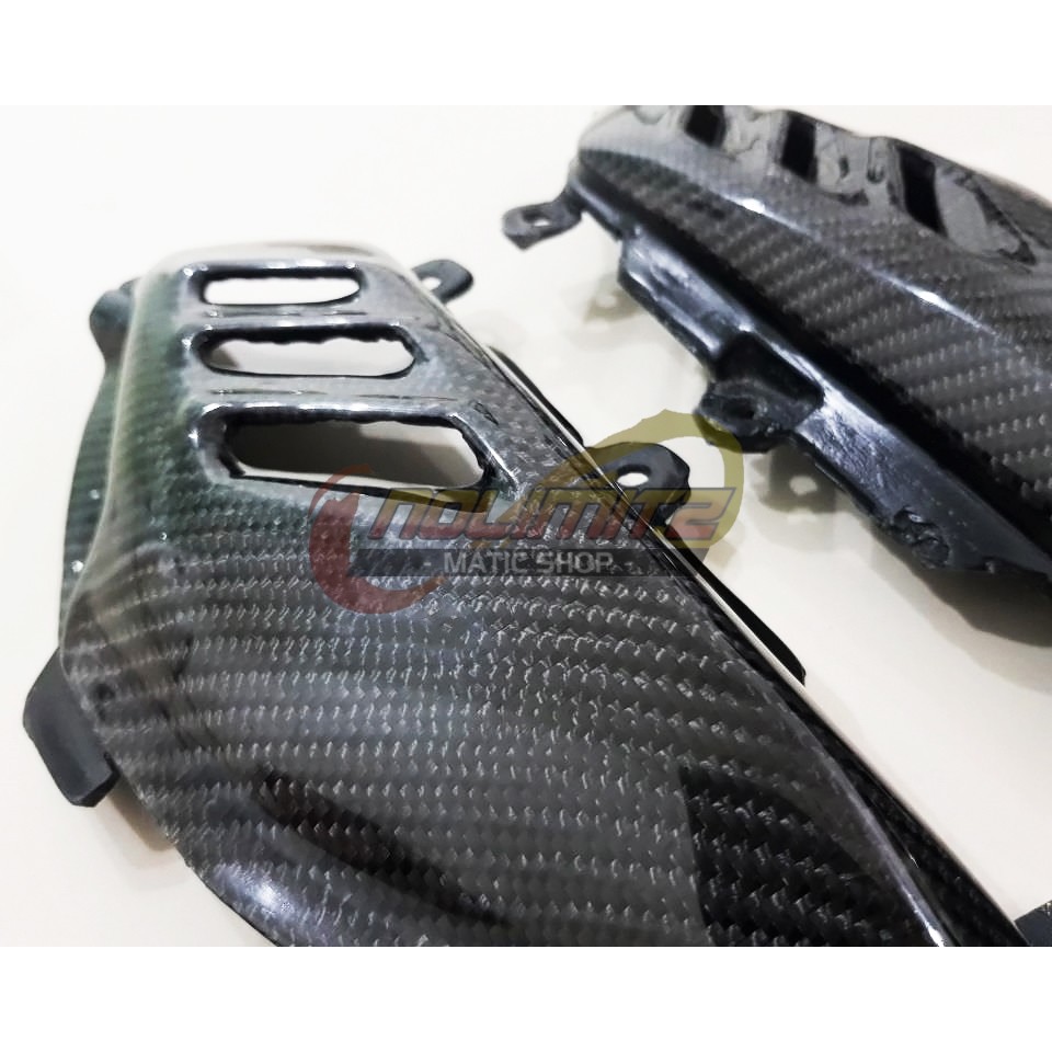 Cover Tutup Pijakan Body Samping Sporty Carbon Kevlar Yamaha NMAX