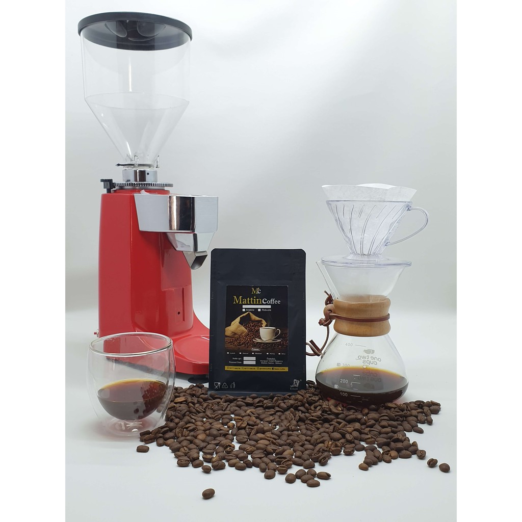 

Kopi Arabika Solok Natural 250 gr - 1 kg Roasted Biji/ Bubuk Mattin Coffee