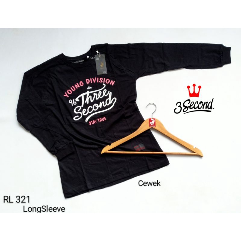 KAOS RAGLAN | LONGSLEEVE 3SECOND TERBARU (PART 41)