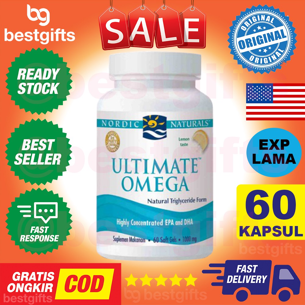 NORDIC NATURALS ULTIMATE OMEGA EPA DHA 1000MG 60 KAPSUL