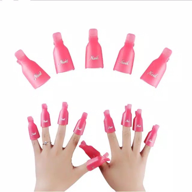 Soak off clips nail soak off gel polish remover isi 10pcs