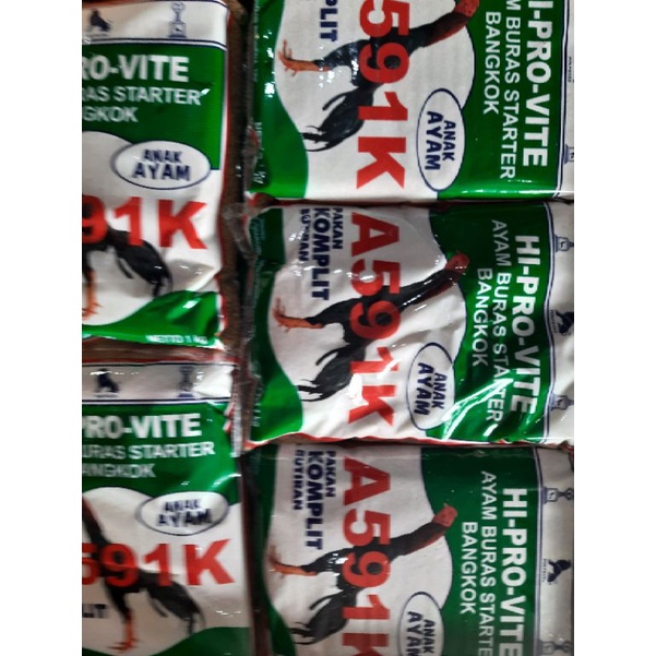 Makanan Pakan Pur Voer Anak Ayam Hi Pro Vite 591K 591-K A591K 1 Kg