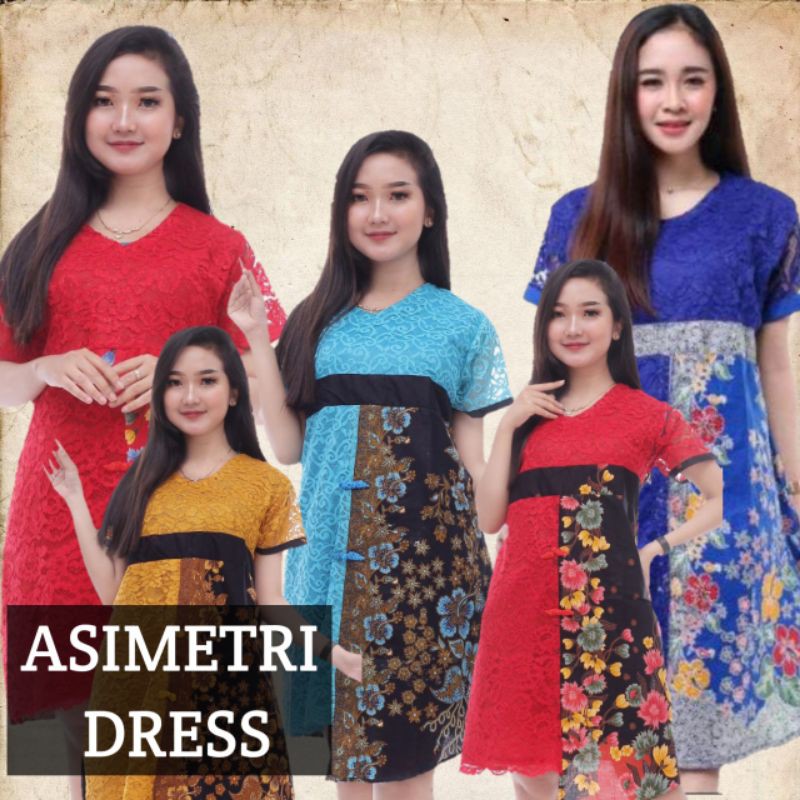 Dress Kombinasi Brokat