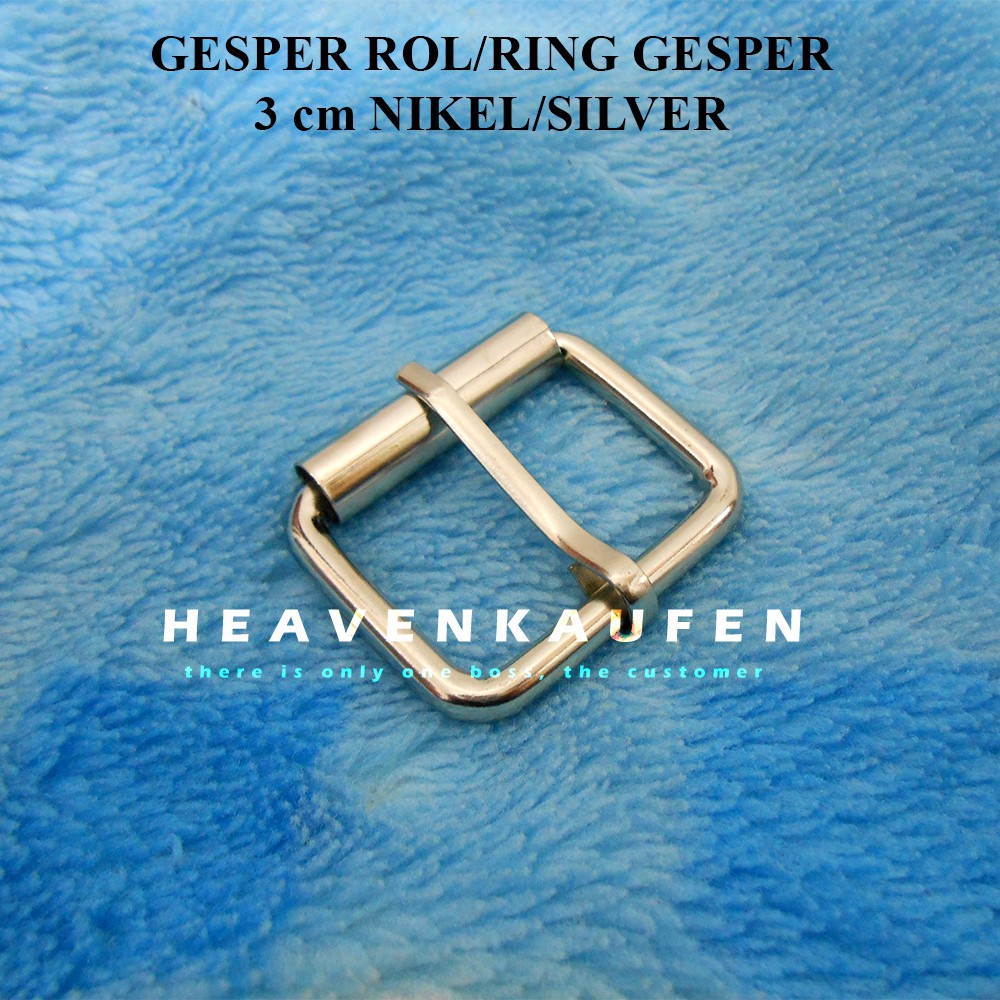 Gesper Rol/Ring Gesper Tas 3 cm Nikel Silver