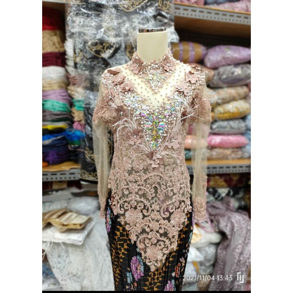 ATASAN KEBAYA TRIDI//ATASAN FULL PAYET MEWAH MODERN//KEBAYA