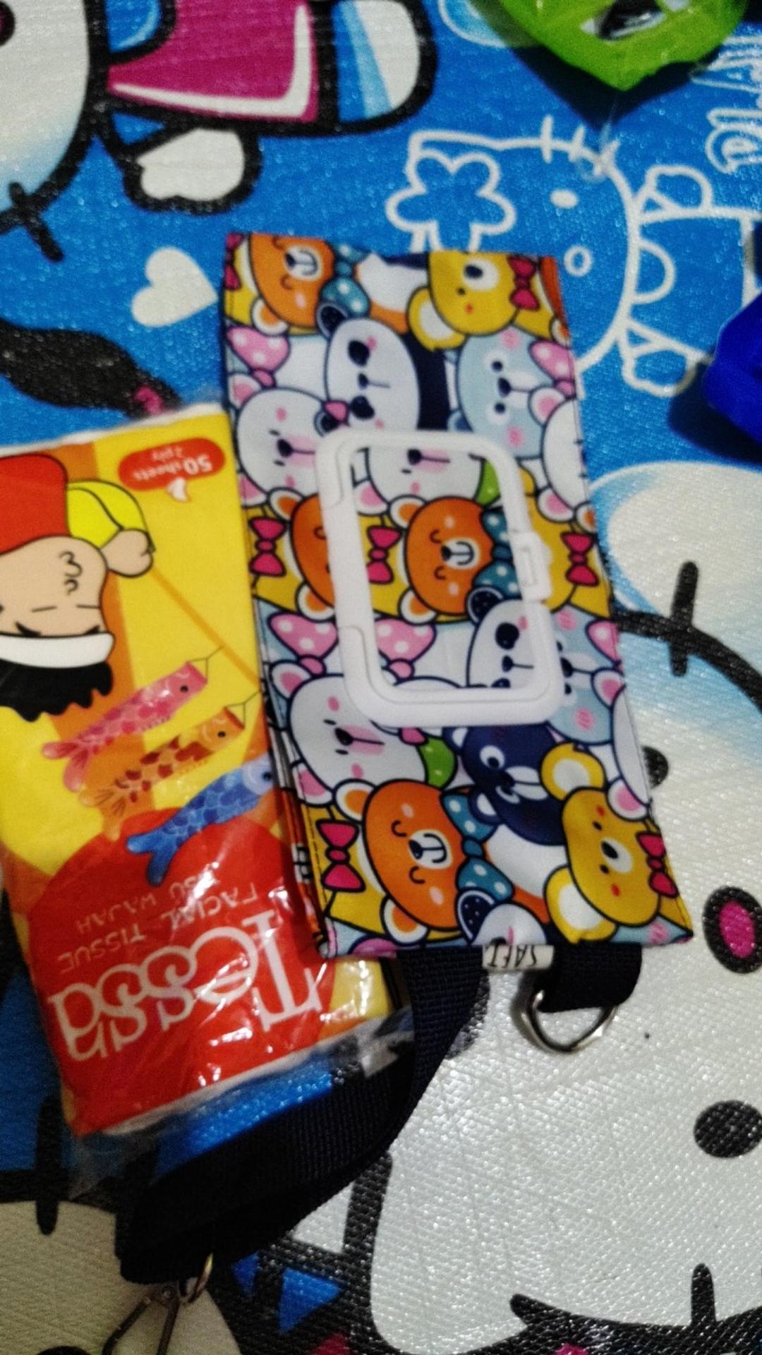 Tempat Tissue Basah Dan Kering 2in1 3in1 4in1 Panda Biru