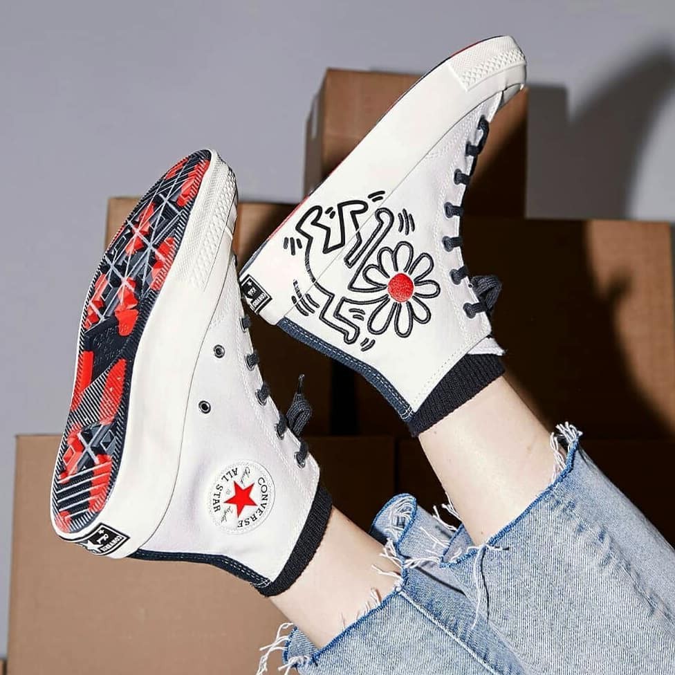 Converse X Keith Haring Chuck 70 High Top Egret/Black/Red For Sale ...