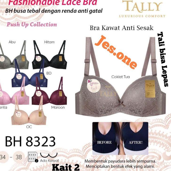 Bagus Banget.. Tally 8323 Bra BH Busa Tebal Push Up Berkawat Kait 2