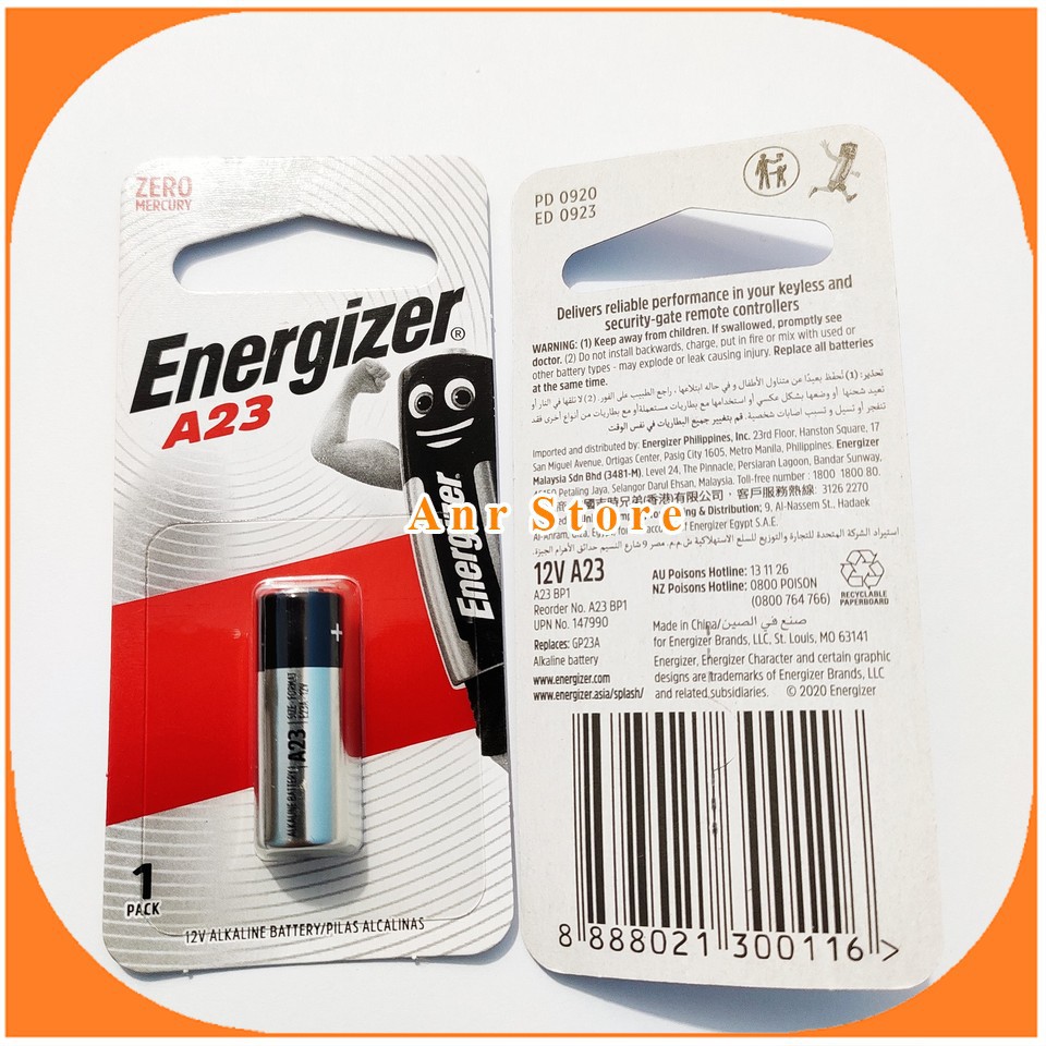 Baterai Battery Batrei Energizer A23 A-23 Energizer A27 A-27 Original 12V