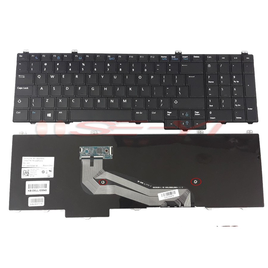 Keyboard Dell Latitude E5540 15-5000 H93Y8 NSK-LEBUC 04RNXY 0ND8V6