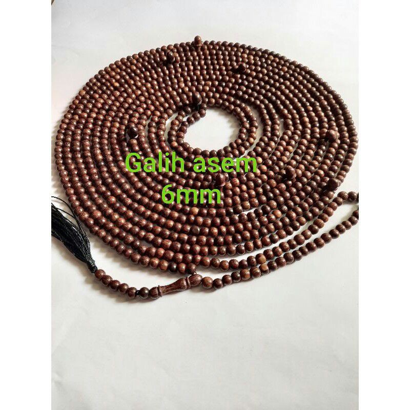 tasbih galih asem 1000 butir 6mm tasbih isi 1000 butir tasbih galih asem asli