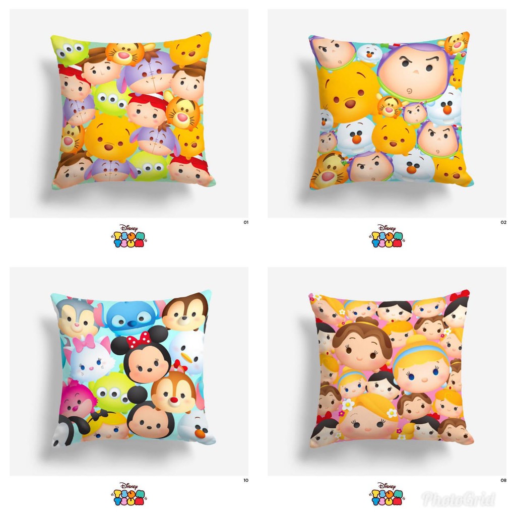  Bantal  Kursi  40x40 cm motif TSUM TSUM lucu  anak kado 