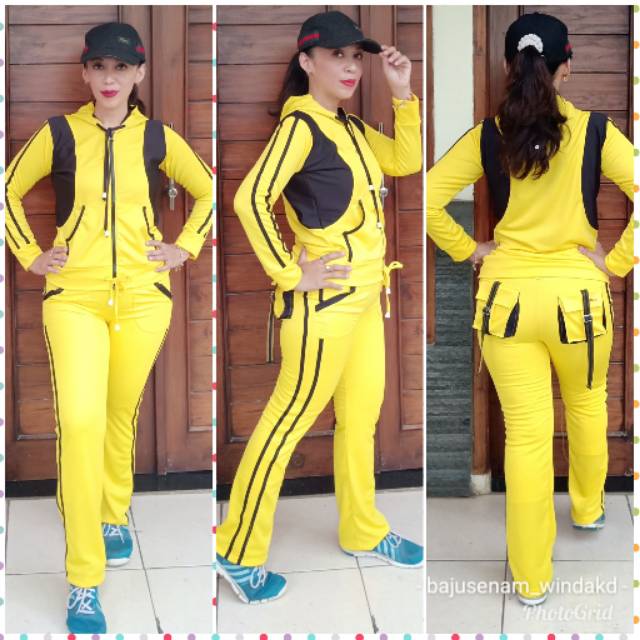 Set Baju Senam Aerobic/ Baju Senam Zumba/Setelan Baju  Senam Muslim/Baju Senam Lapang