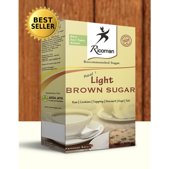 

Ricoman Light Brown Sugar 500gr