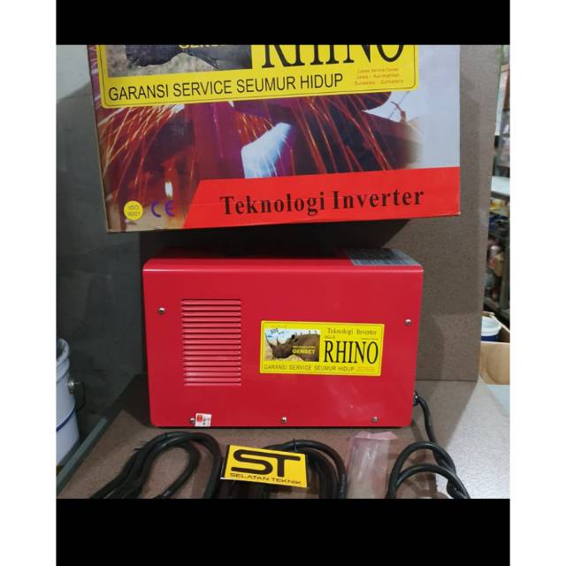 Jual Rhino Inverter mesin las 160A Trafo las warna merah Indonesia
