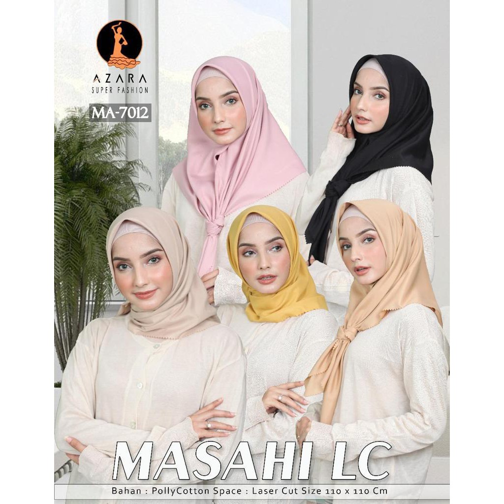 jilbab segiempat polos MASAHI LC