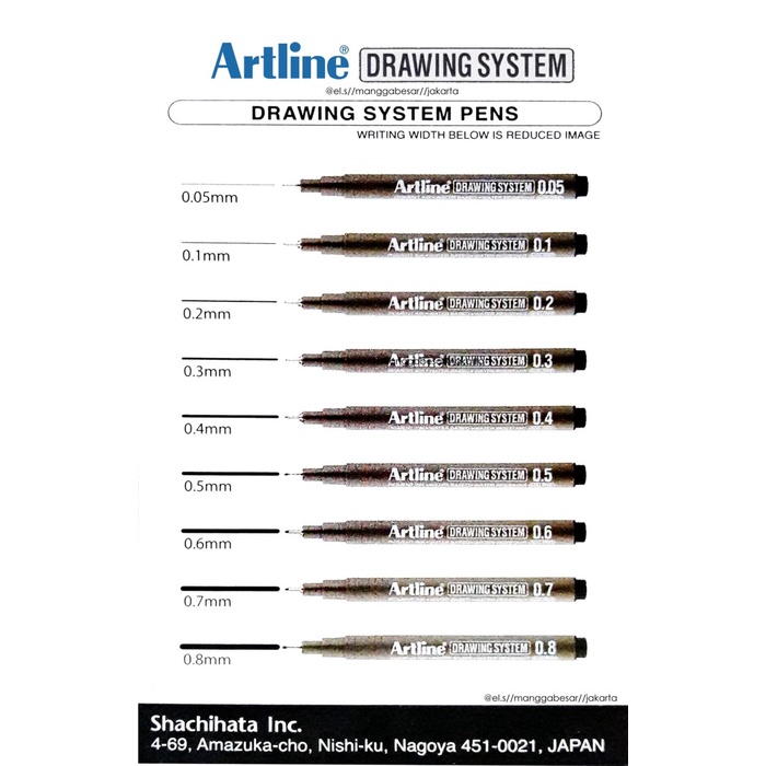 

Pendrawing- Artline Drawing System 05 Red ( Drawing Pen ) -Drawing-Pen.