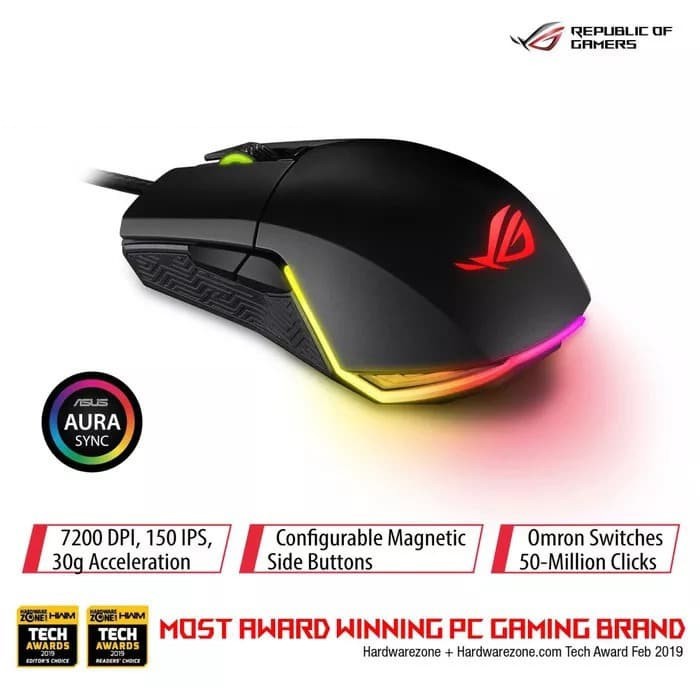 ASUS ROG Pugio Aura RGB - Gaming Mouse