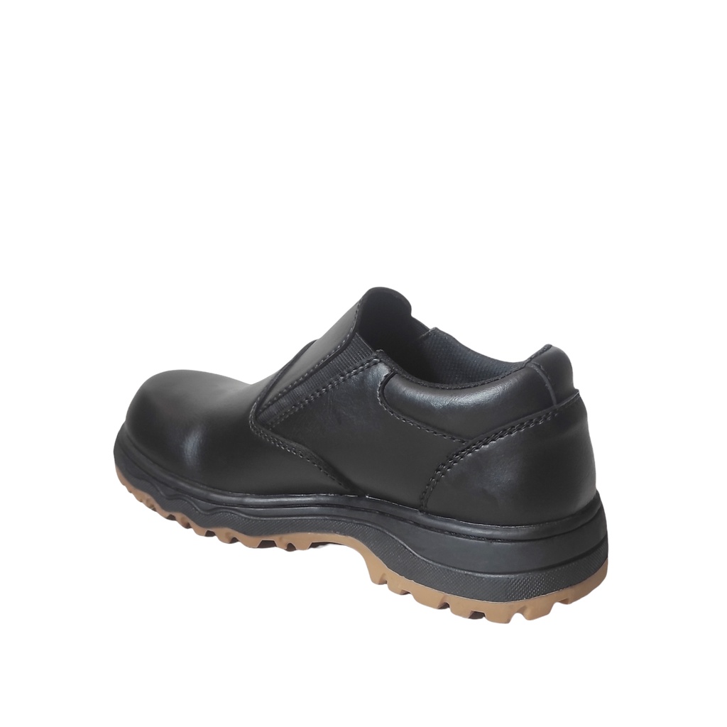 Sepatu Safety Pria Slip On Safety Boots Ujung Besi Sepatu Kerja Pria Termurah Anti Licin Great Footwear GF 222