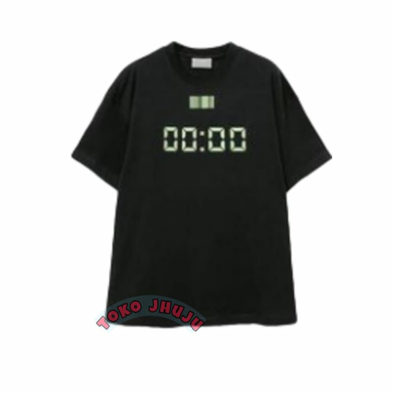 Baju Kaos NCT Dream Jeno style BARCODE 00:00 sablon stabilo