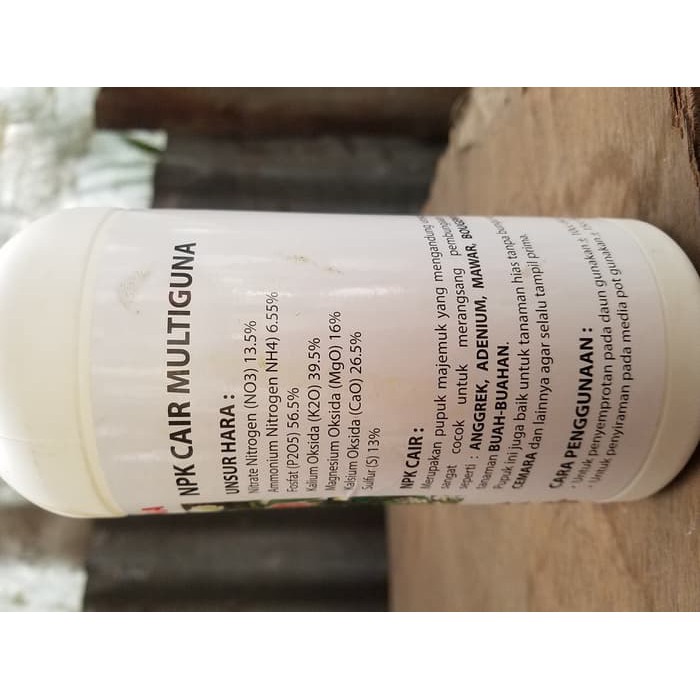 

PUPUK NPK MULTIGUNA CAIR 500 ML Diskon