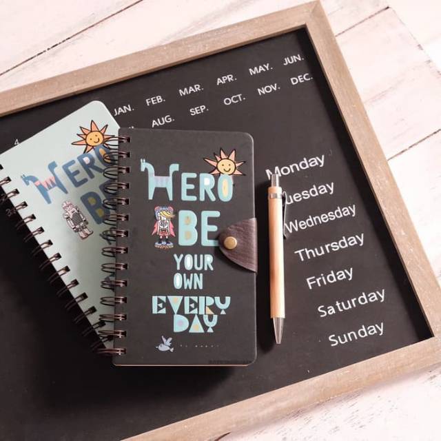 

Diary notes notebook moleskine buku catatan kegiatan agenda hadiah-merah