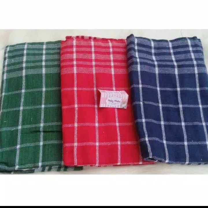 Murah 3pc Lap Piring Kotak / Serbet / Lap Piring Warna Terang