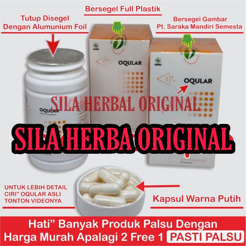 Original OQULAR ASLI ORIGINAL OBAT MATA PLUS MINUS AMAN BPOM Kemasan Baru