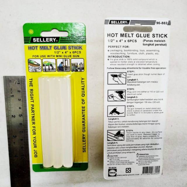 Isi lem lilin tembak besar 6pc / isi glue gun / Hot melt glue stick