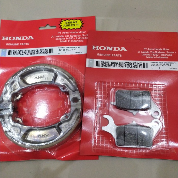 Kampas rem depan belakang Vario beat karbu Scoopy beat fi beat esp pop ORIGINAL Original