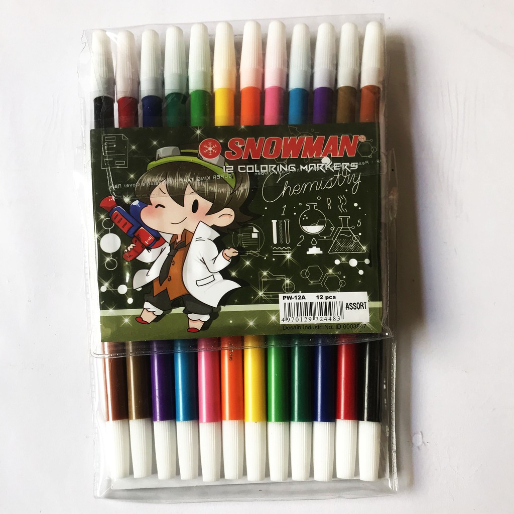 

Spidol SNOWMAN 12 Coloring Markers