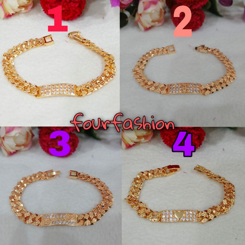 fourfashion gelang sisik naga motif plat terbaru