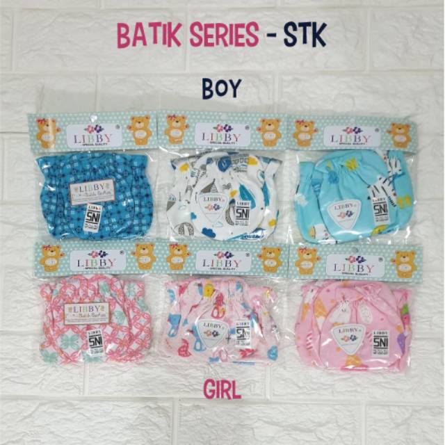 LIBBY 1 Set Sarung Tangan & Kaos Kaki Karet Bayi/Baby
