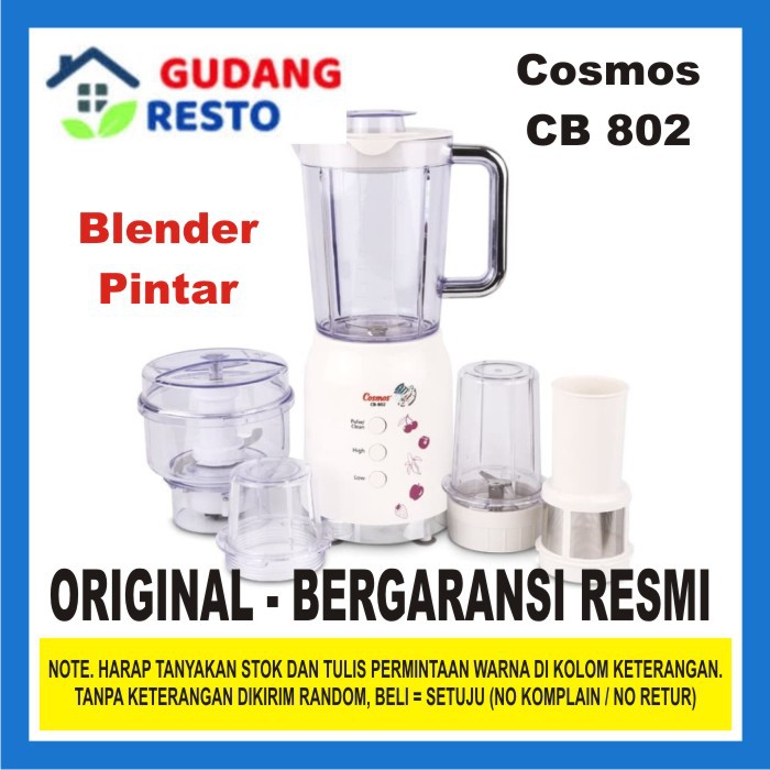 COSMOS BLENDER CB802 / CB-802 / CB 802 BLENZ 1.2L 4 in 1 Chopper Mill