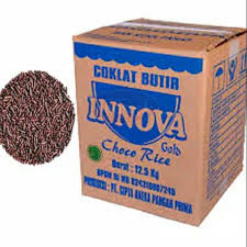 Meises Coklat / Meses Warna Cokelat Butir Choco Rice Innova Bintang Ceres 250 g Bahan Kue Donat Pukis