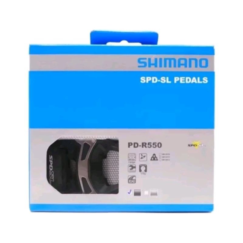 Original Pedal SPD ROAD EPDR550 . Pedal Cleat Road Bike Shimano PD R550 Clip  cleats sepatu balap roadbike