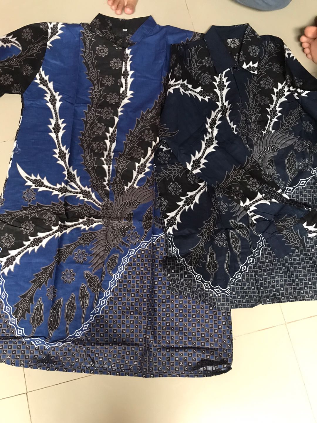 Couple Batik Tunik Modern Seragam Kerja Kantor Lengan Panjang