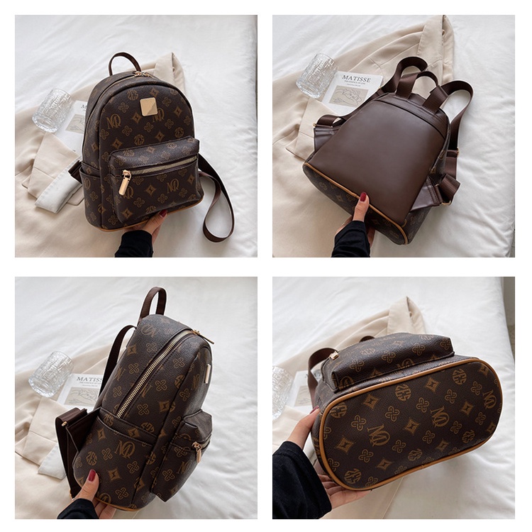 BJ43327 - BROWN/COFFEE - TAS RANSEL WANITA FASHION IMPORT MODIS ELEGAN TERMURAH TERLARIS TERBARU BAGSTORE JAKARTA TAS BATAM BQ3327