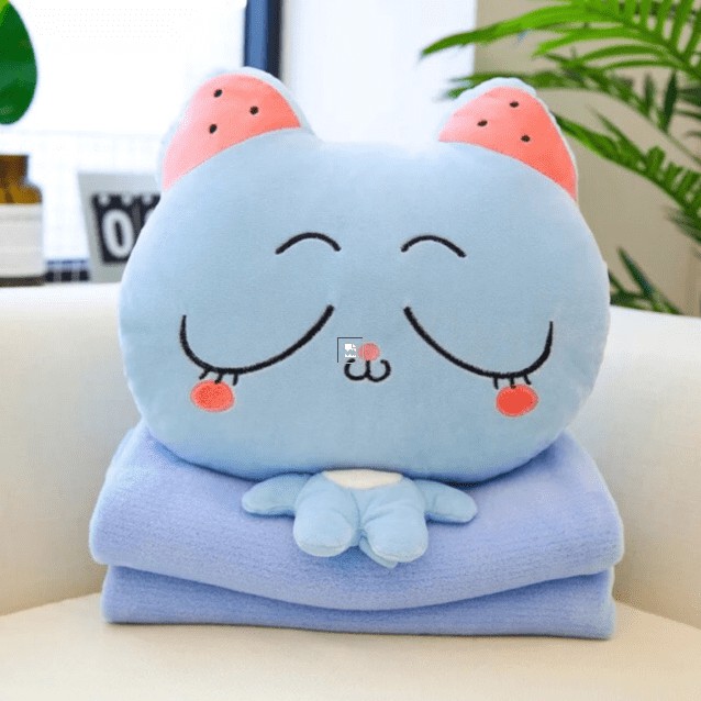 BONEKA BANTAL SELIMUT 3IN 1 BALMUT KUCING BONEKA KUCING LUCU IMPORT