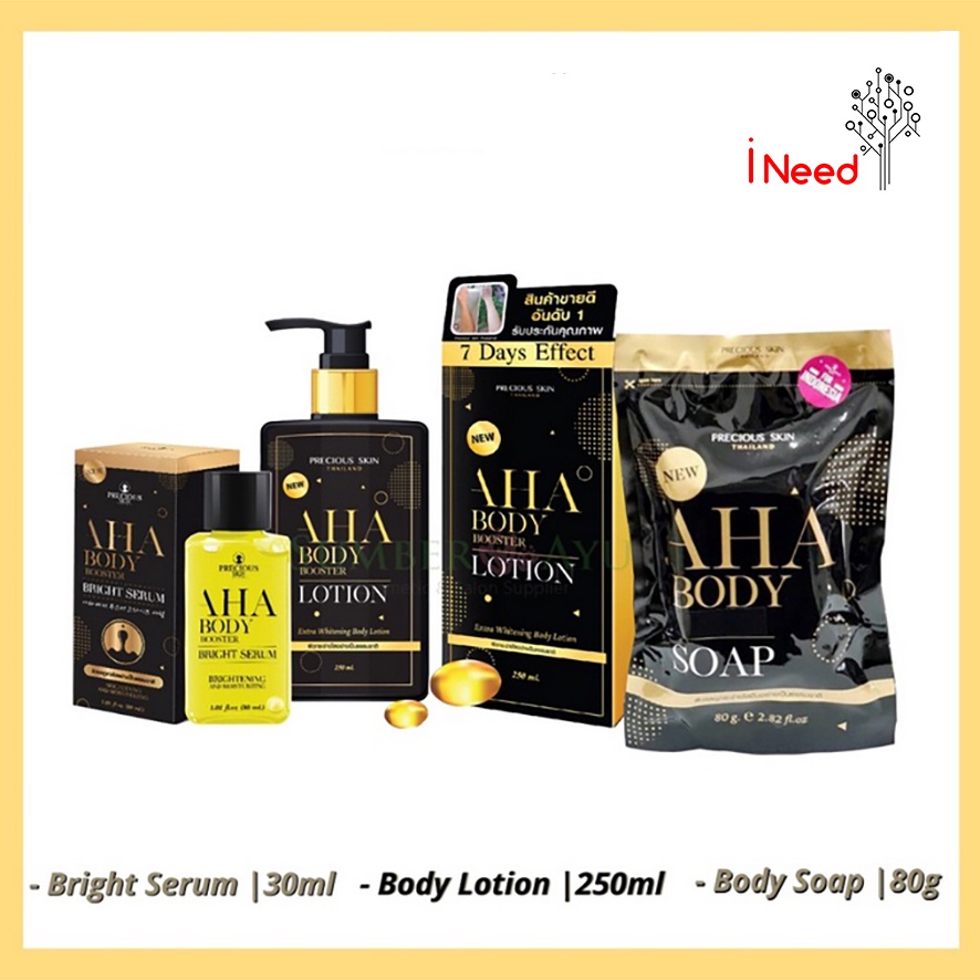 (INEED) (BPOM) Precious Skin AHA Series | AHA Bright Serum | Lotion | Soap