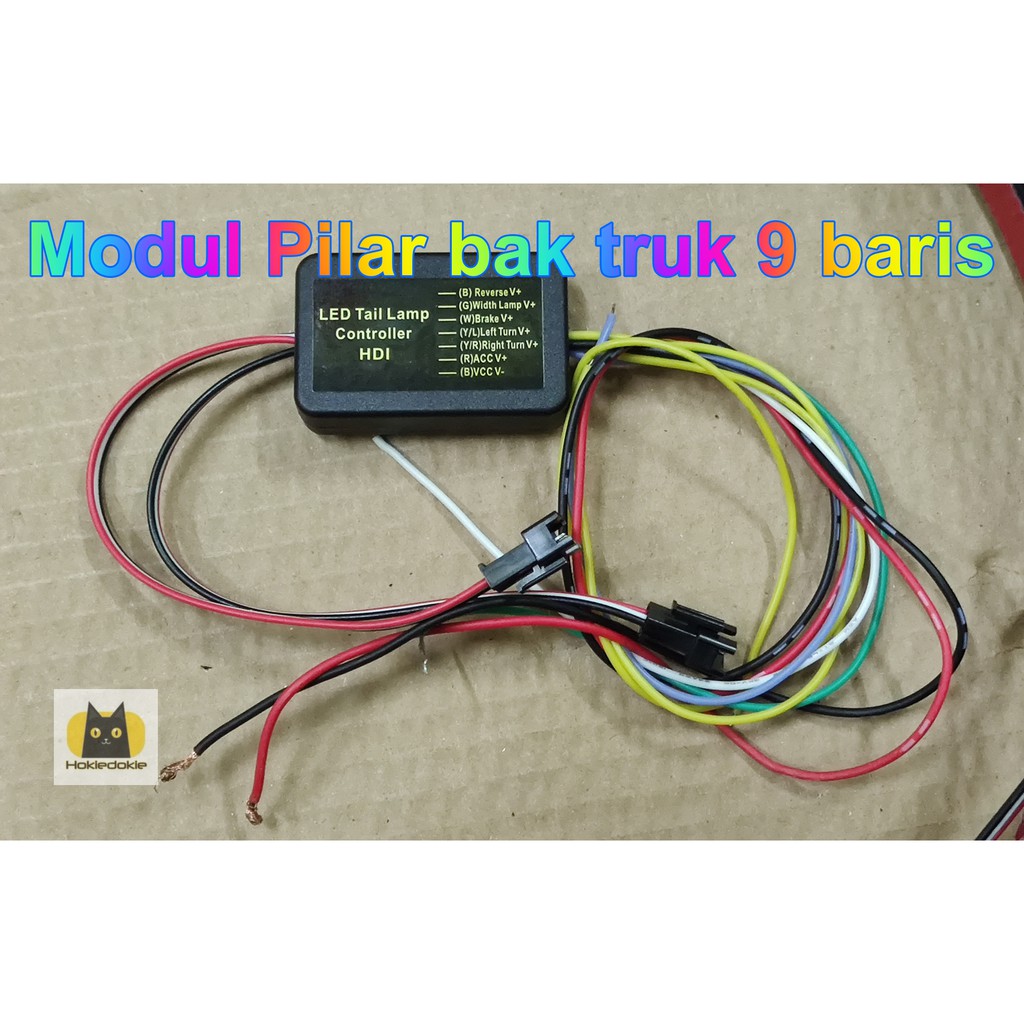 Modul bak truk RGB untuk 9 pilar ws2811